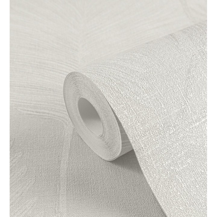 Papel pintado sutiles palmas tonos neutro textura textil fondo blanco - Lantau Mystic 684923