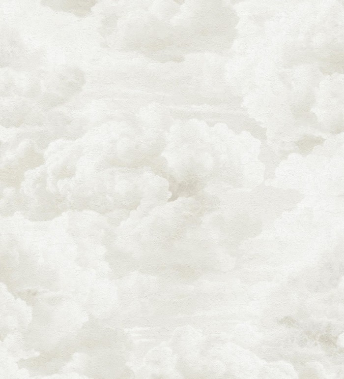 Papel pintado de nubes con textura de pintura al óleo y estilo etéreo beige claro - Skye Eden 684932
