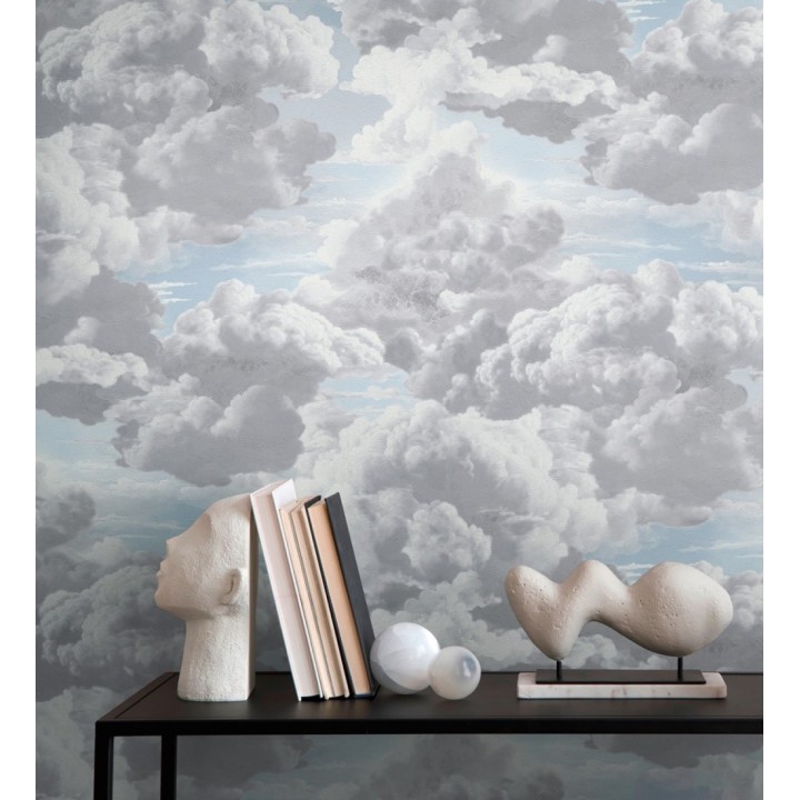 Papel pintado nubes grises óleo etéreo textura pictórica fondo cielo - Skye Eden 684935