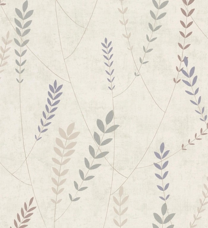 Papel pintado espigas estilo nórdico fondo estuco suave beige claro - Laurel Breezy 684938