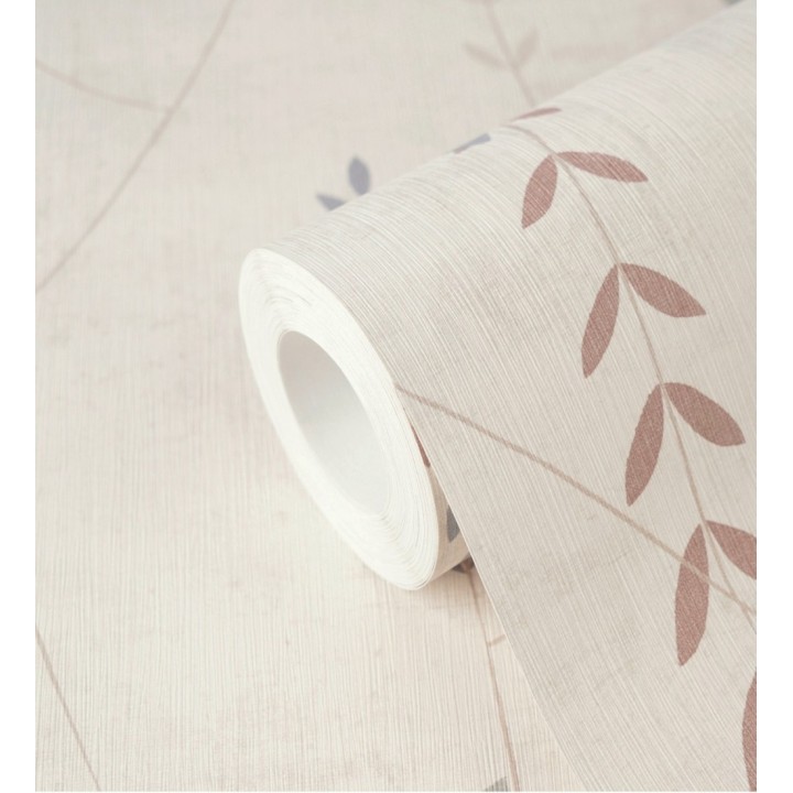 Papel pintado espigas estilo nórdico fondo estuco suave beige claro - Laurel Breezy 684938
