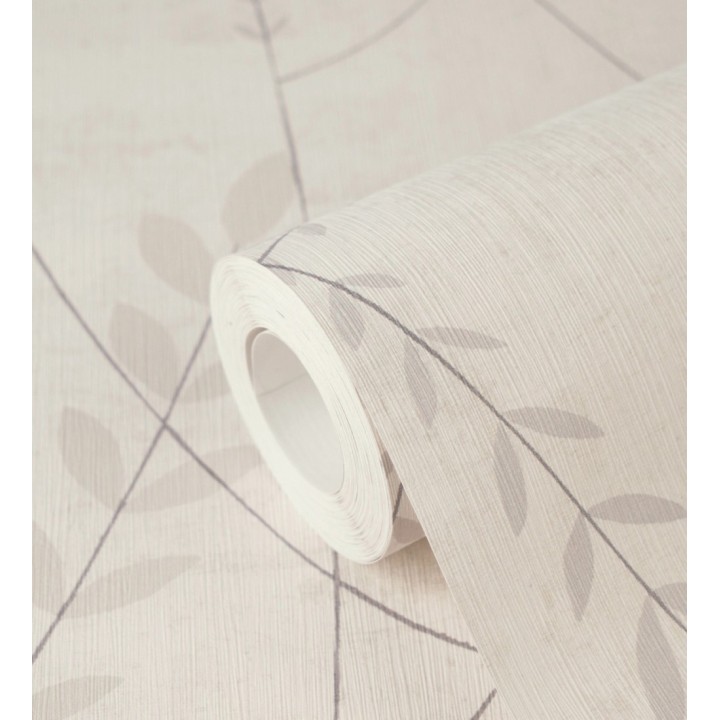 Papel pintado espigas estilo nórdico fondo estuco suave beige neutro claro - Laurel Breezy 684939