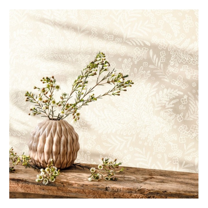 Papel pintado ramilletes de flores silvestres beige - Lady Forest 126670