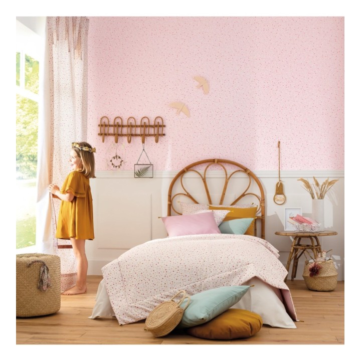 Papel pintado manchas pequeñas fondo rosa - Summer Blossom 126680