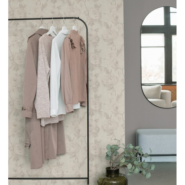 Papel pintado de peonías óleo vintage refinado fondo blanco roto - Florence Graceful 684984