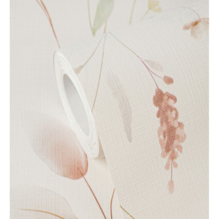 Papel pintado flores silvestres vintage en acuarela fondo texturizado - Sora Painted 684988