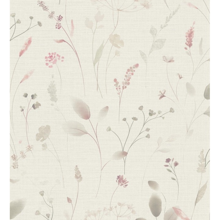 Papel pintado flores silvestres vintage en acuarela fondo texturizado - Sora Painted 684990