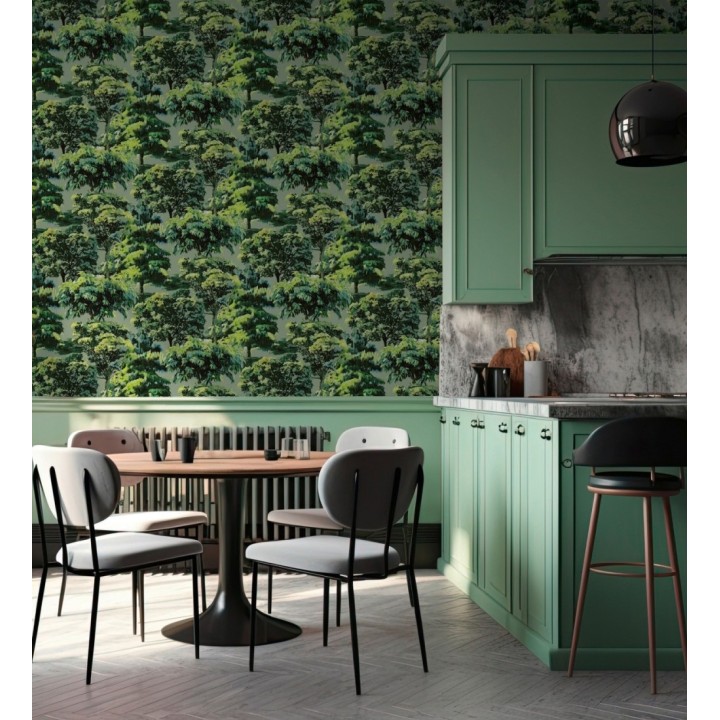 Papel pintado bosque óleo pincelada impresionista - Sherwood Deep 684999