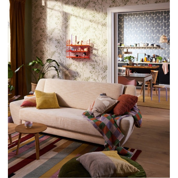 Papel pintado ramas de árboles zen fondo lienzo pátina desgastado - Siena Provence 685003