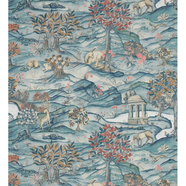 Papel pintado paisaje bucólico templos y fauna lienzo - Alistair Scenic 685070