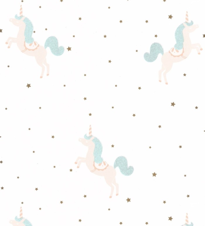 Papel pintado infantil de unicornios - Candy Unicorns 126690