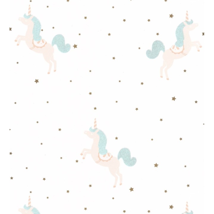 Papel pintado infantil de unicornios - Candy Unicorns 126690