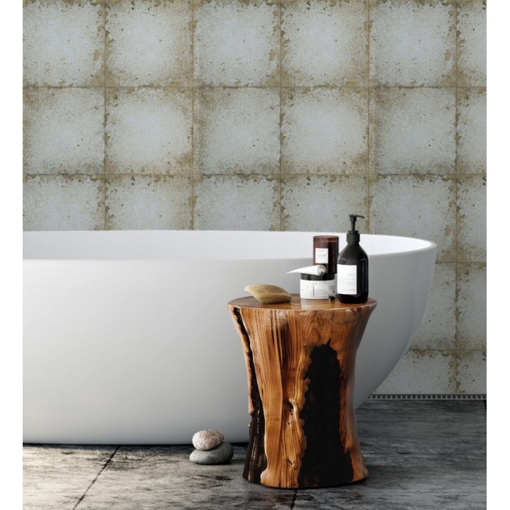 Papel pintado de baldosas de piedra envejecido estilo vintage natural - Varanasi Archaic 685076