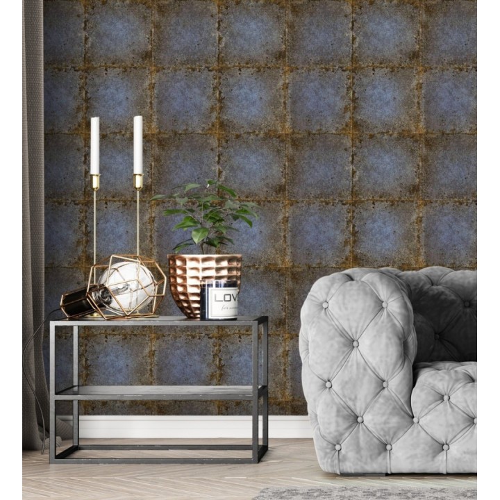 Papel pintado de baldosas de piedra envejecido estilo vintage natural - Varanasi Archaic 685079