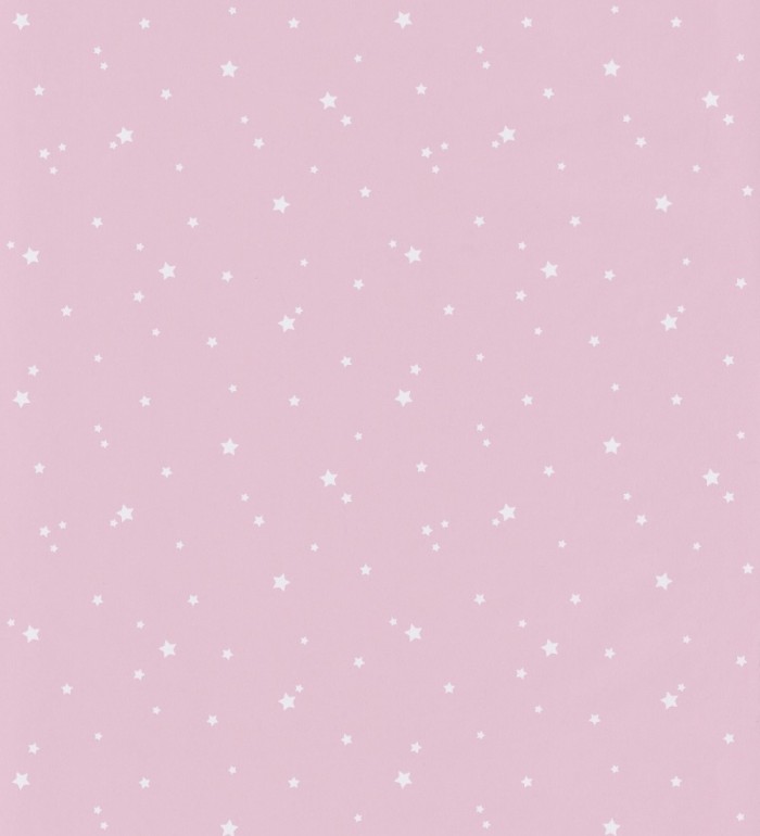 Papel pintado infantil estrellas pequeñas fondo rosa - Wendy Stars 126692