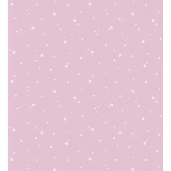 Papel pintado infantil estrellas pequeñas fondo rosa - Wendy Stars 126692