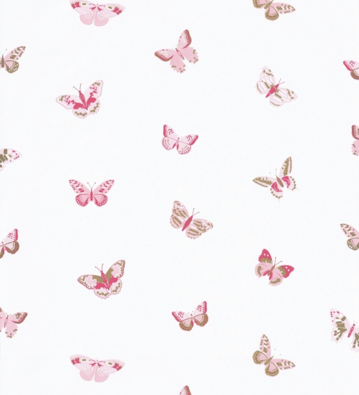 Papel pintado infantil mariposas rosa - Sweet Butterflies 126697