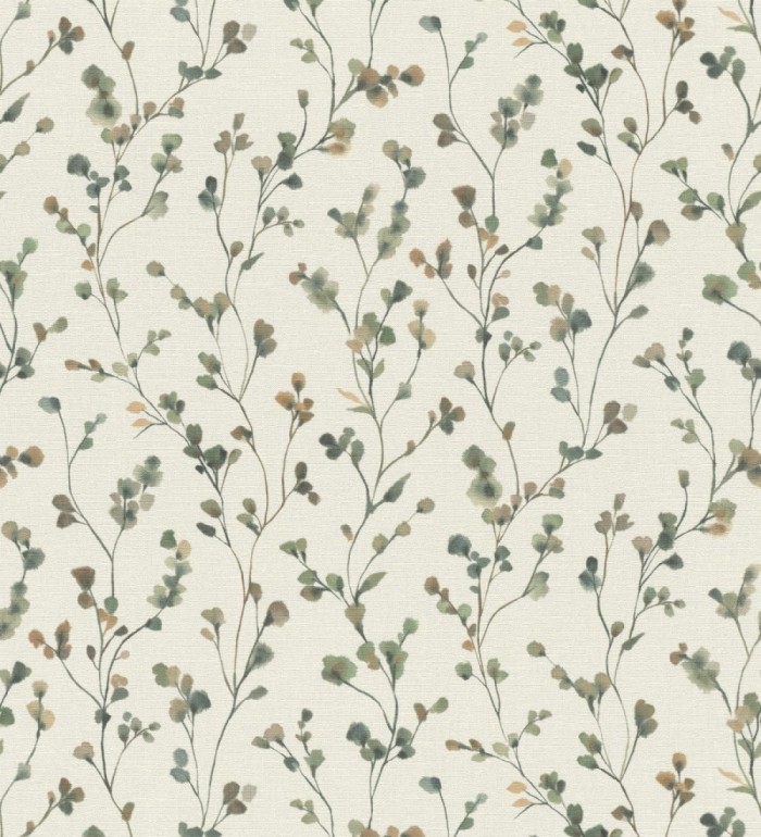 Papel pintado efecto lienzo de flores multicolores texturizado - Amaris Sprig 685107