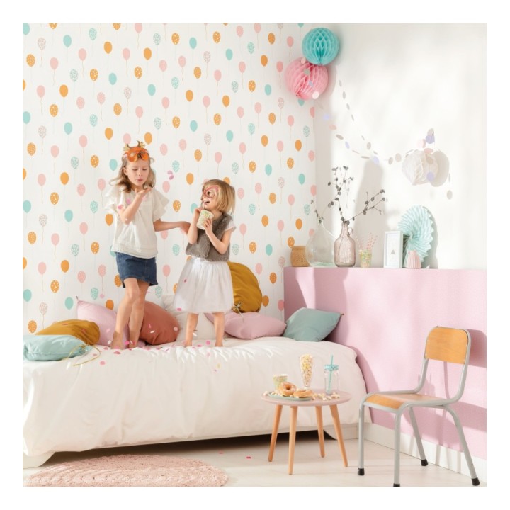 Papel pintado infantil de globos de colores - Little Ballons 126707