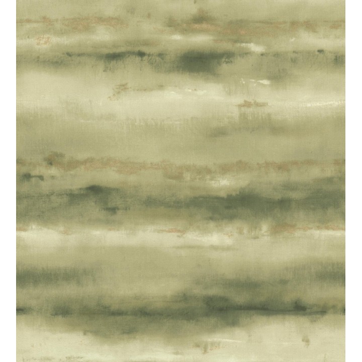 Papel pintado bruma tropical verde musgo textura lienzo - Brasilia Horizon 685118