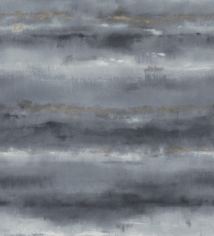 Papel pintado bruma tropical azul pizarra textura lienzo - Brasilia Horizon 685119