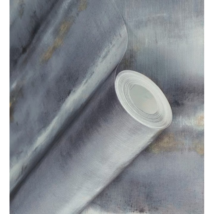 Papel pintado bruma tropical azul pizarra textura lienzo - Brasilia Horizon 685119