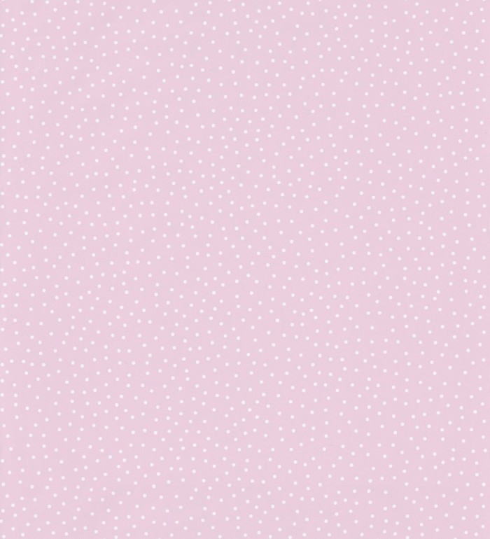 Papel pintado lunares pequeños fondo rosa claro - Ruby Dots 126713