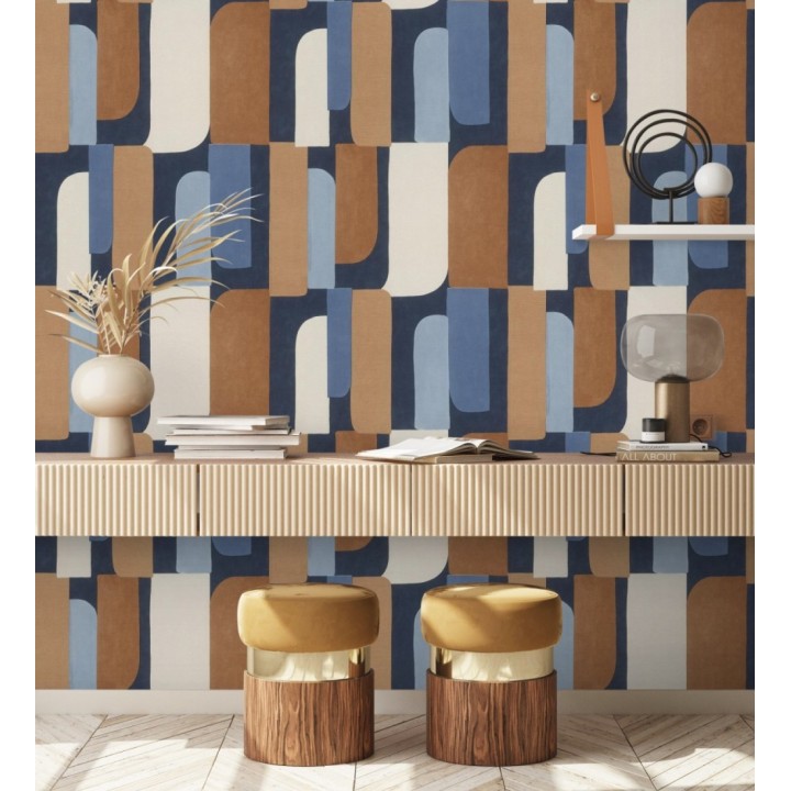 Papel pintado composición geométrica de vanguardia fondo texturizado - Century Balanced 685137