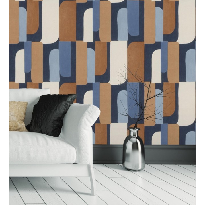 Papel pintado composición geométrica de vanguardia fondo texturizado - Century Balanced 685137