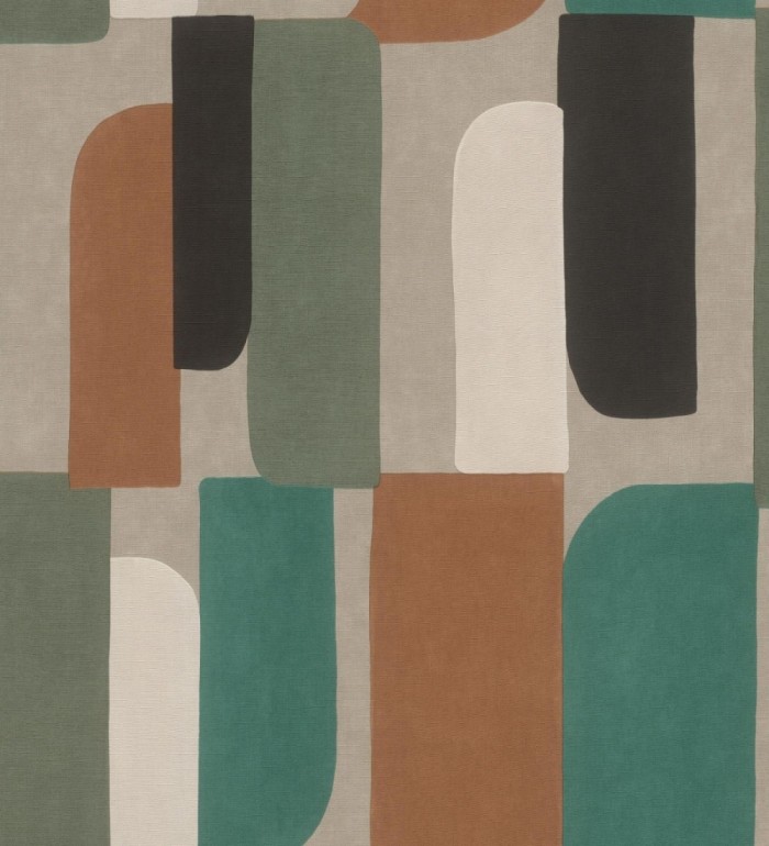 Papel pintado composición geométrica de vanguardia fondo texturizado - Century Balanced 685138