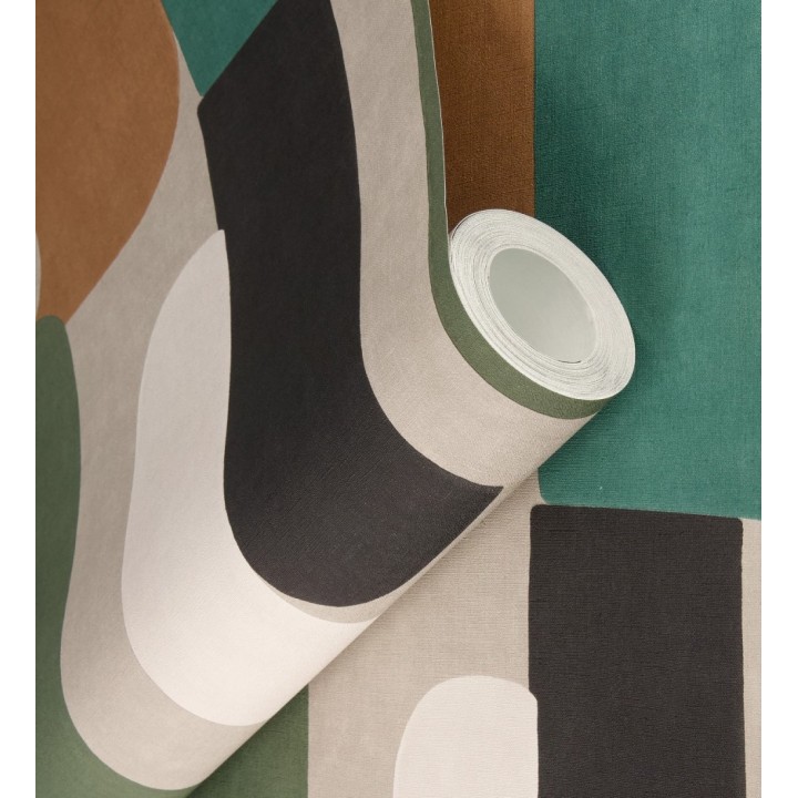 Papel pintado composición geométrica de vanguardia fondo texturizado - Century Balanced 685138