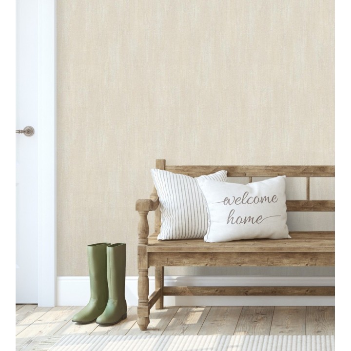 Papel pintado estuco cal efecto arenoso beige - Stucco Denim 685152