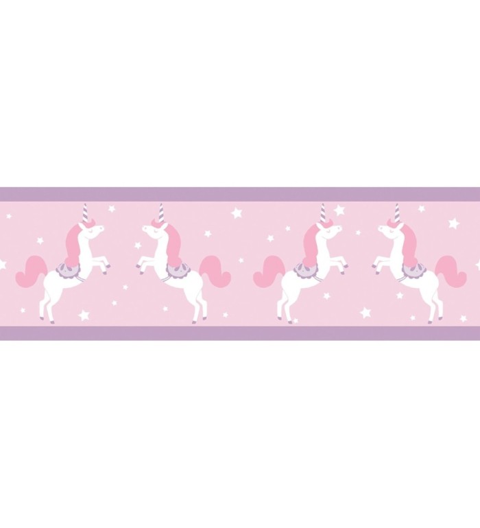 Cenefa infantil de unicornios - Candy Unicorns 126728