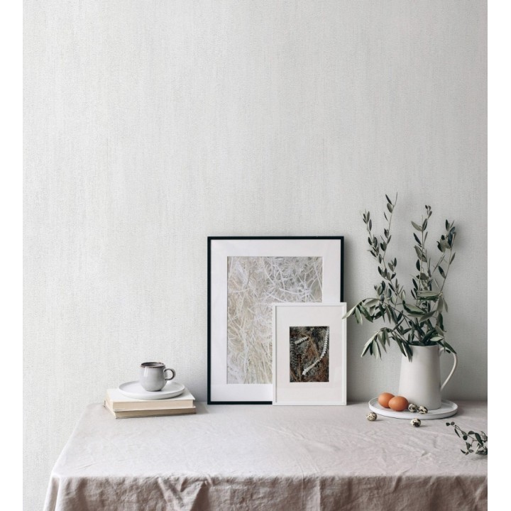 Papel pintado estuco cal efecto arenoso blanco - Stucco Denim 685154