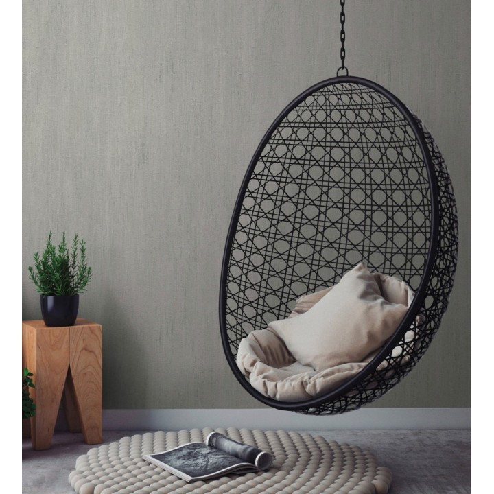 Papel pintado estuco cal efecto arenoso gris zinc - Stucco Denim 685157