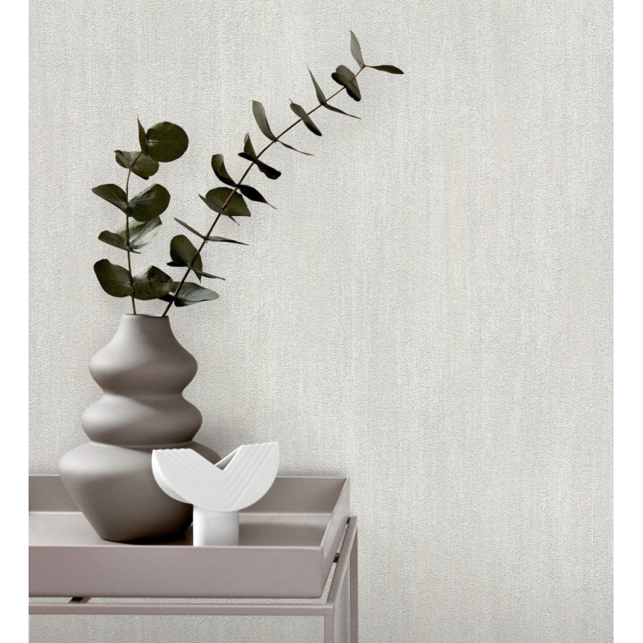 Papel pintado estuco cal efecto arenoso gris claro - Stucco Denim 685158