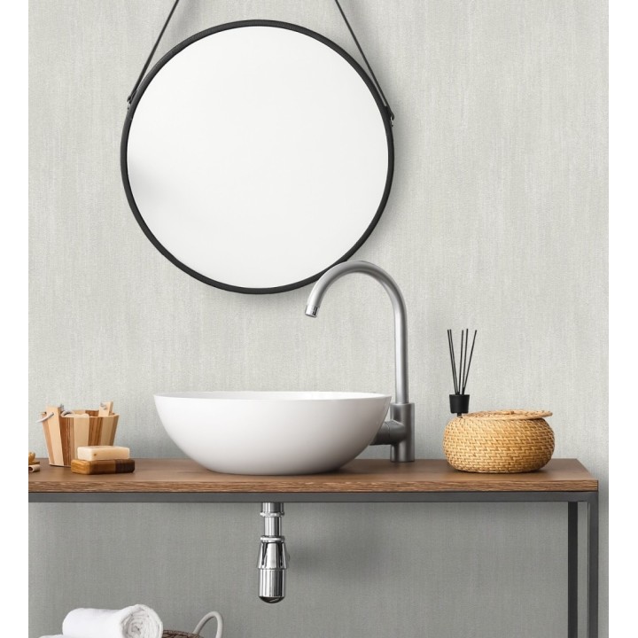 Papel pintado estuco cal efecto arenoso gris claro - Stucco Denim 685158