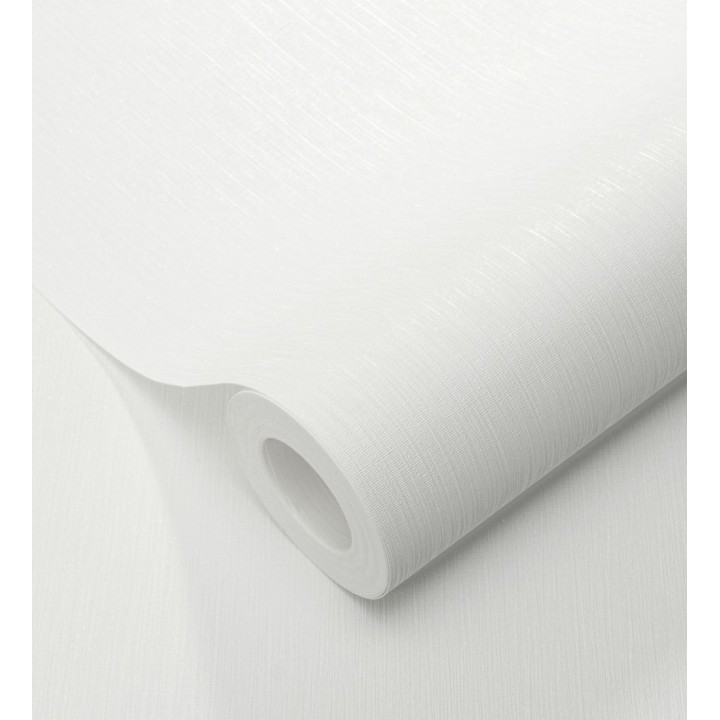 Papel pintado efecto metal blanco cepillado nácar en relieve - Essen Brushed 685163