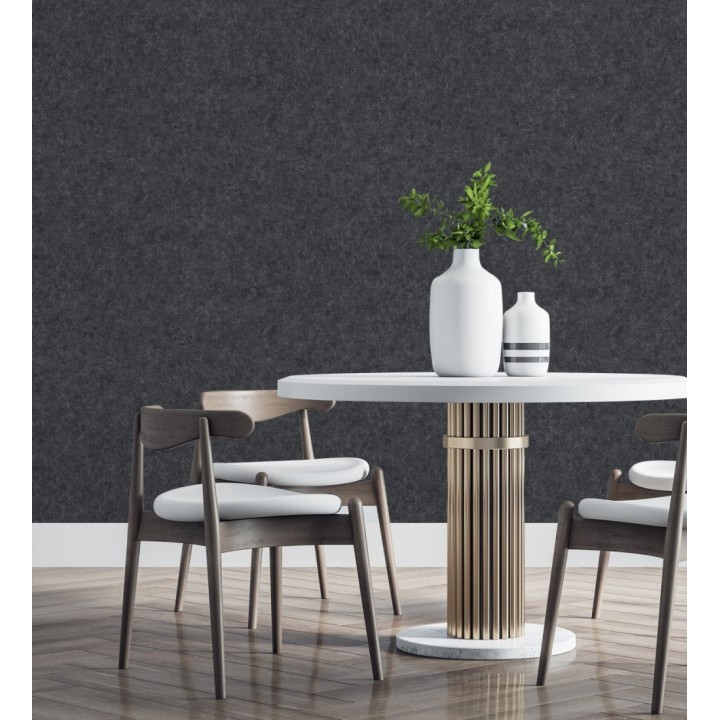 Papel pintado pizarra metalizada relieve diseño mineral - Etna Obsidian 685169