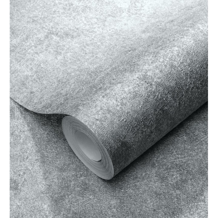 Papel pintado pizarra metalizada relieve diseño mineral - Etna Obsidian 685170