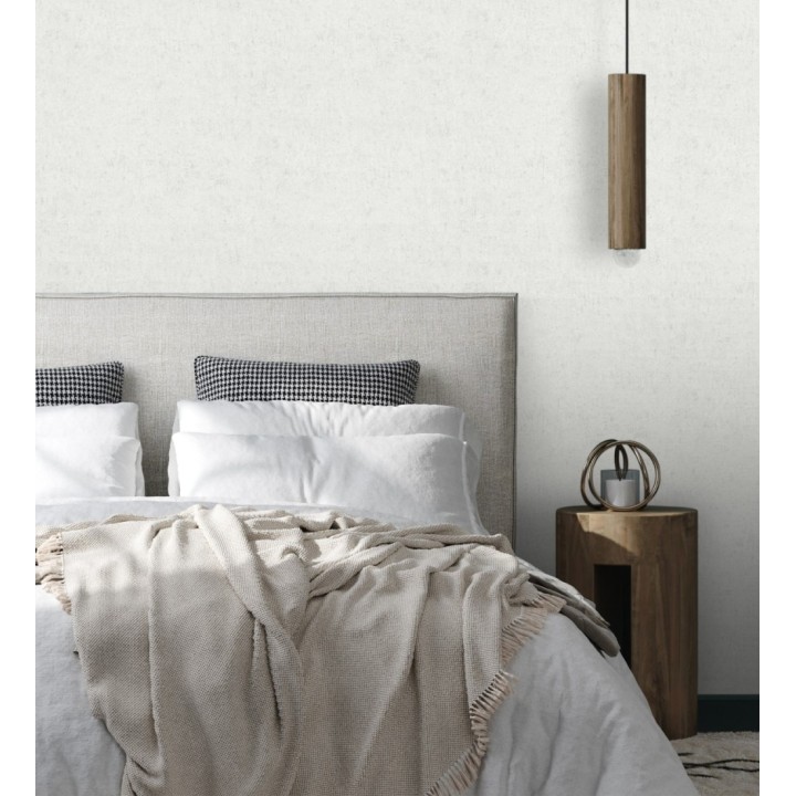 Papel pintado de pared con textura de arcilla natural en tonos grises y blancos - Aspen Mirage 685171