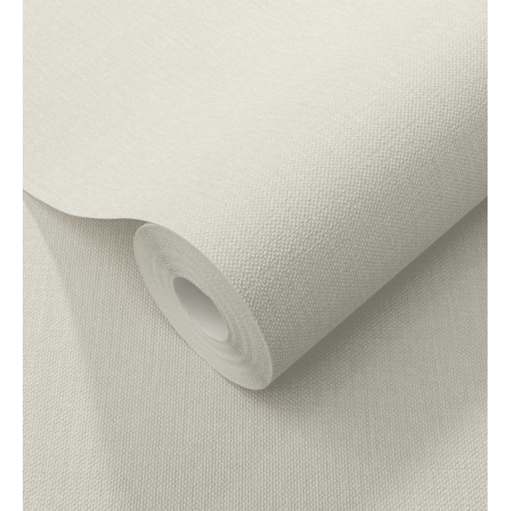 Papel pintado lino beige efecto tejido natural en relieve - Flanders Linen 685175
