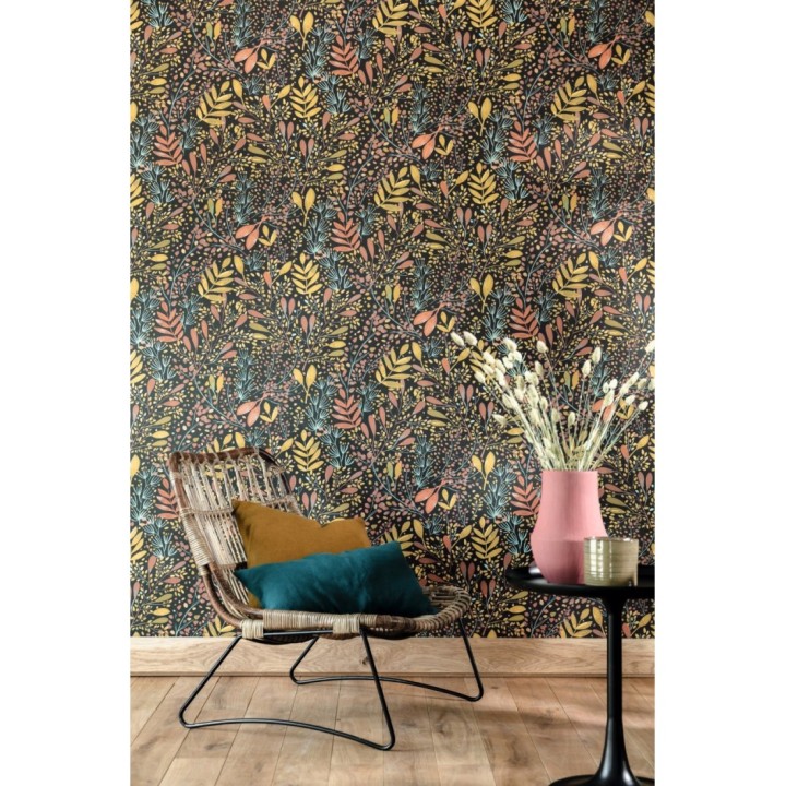 Papel pintado ramilletes de hojas - Elowen Forest 126750