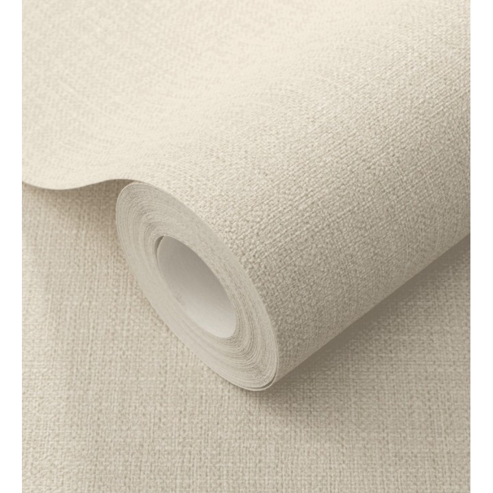 Papel pintado arpillera tono crema textil - Zanzibar Raffia 685184