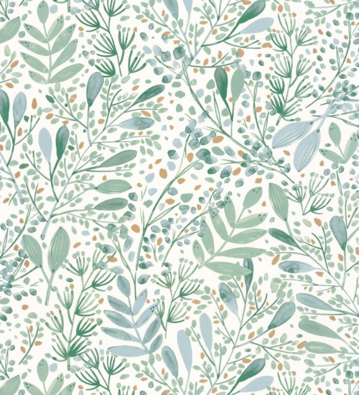 Papel pintado ramilletes de hojas - Elowen Forest 126751