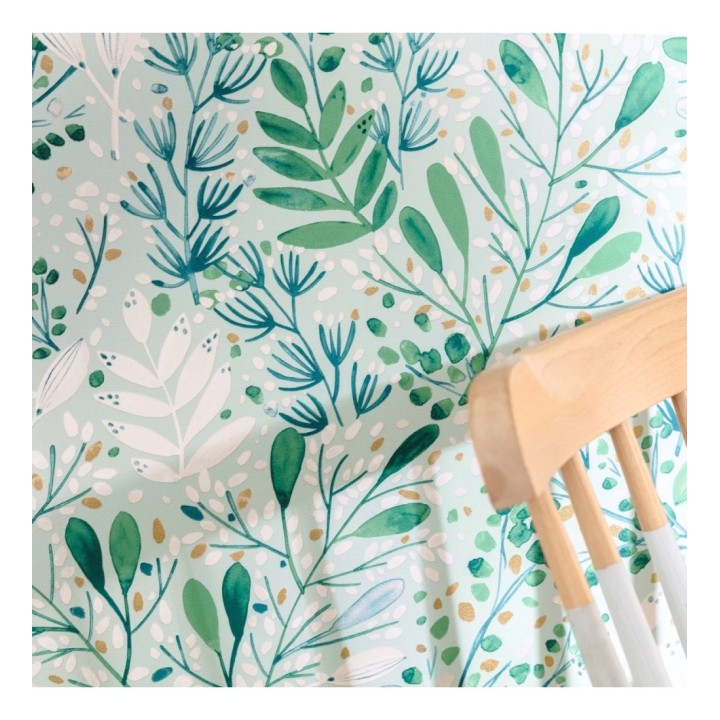 Papel pintado ramilletes de hojas - Elowen Forest 126752