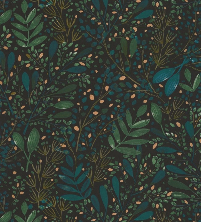 Papel pintado ramilletes de hojas - Elowen Forest 126753