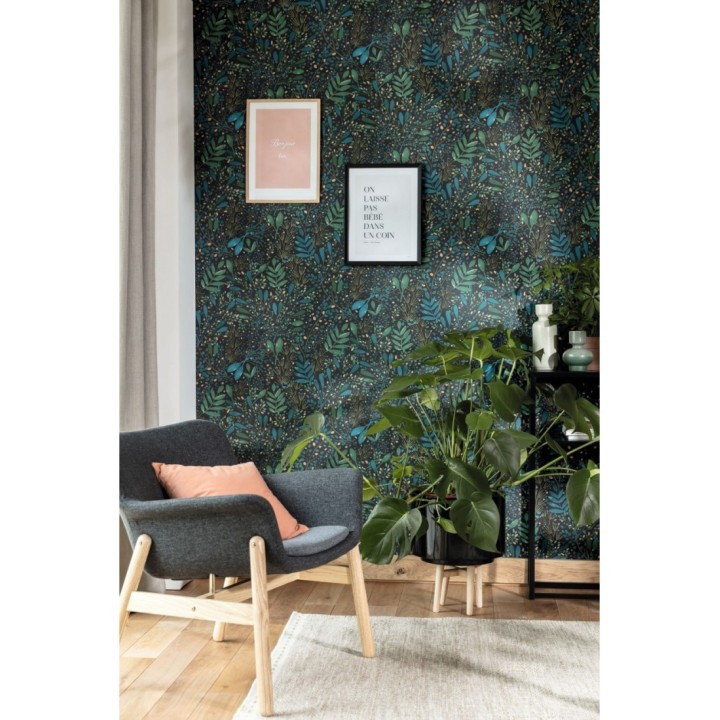 Papel pintado ramilletes de hojas - Elowen Forest 126753