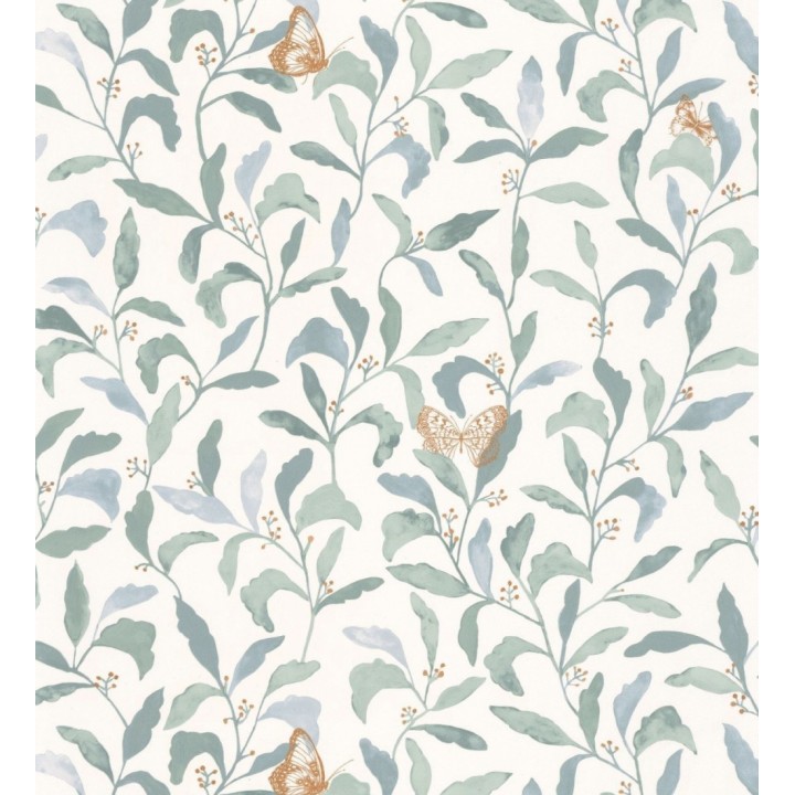Papel pintado hojas y mariposas - Monet Country 126761
