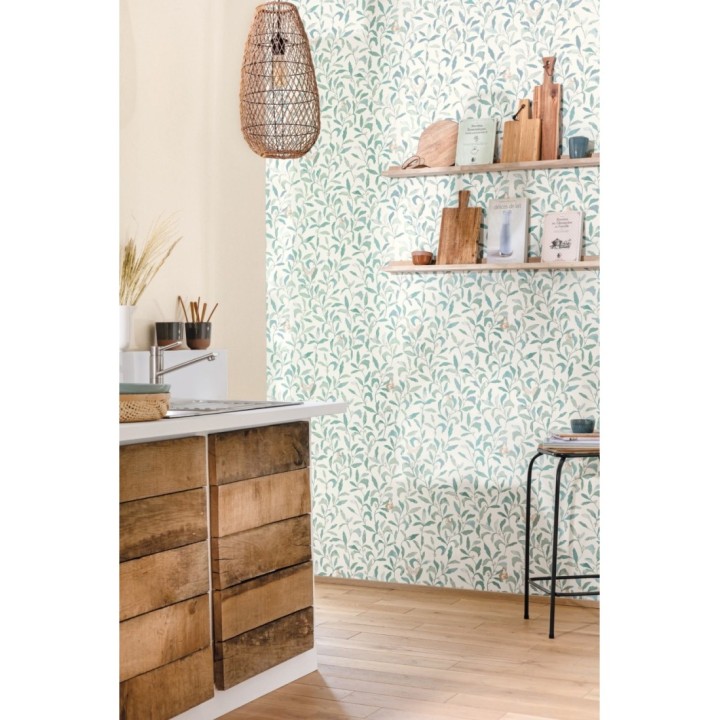 Papel pintado hojas y mariposas - Monet Country 126761